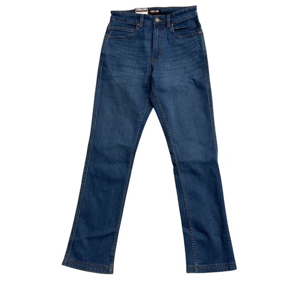 NEW Kirkland Signature Men's 30x34 Straight Leg Stretch Jeans Blue Denim - Picture 1 of 8